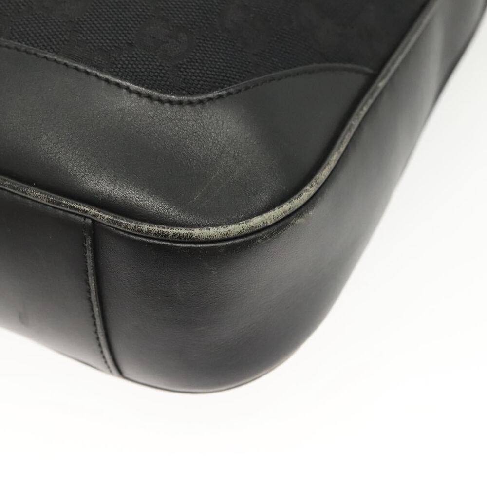 GUCCI Bamboo GG Canvas Hand Bag Black Silver 001 001 - Picture 15 of 16